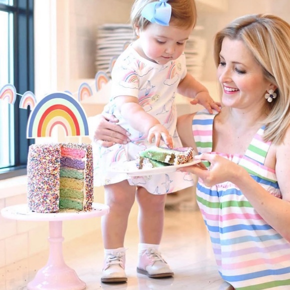 NWT The Beaufort Bonnet Company Laynes Ruffle Top in Broad Street Stripe size S - Picture 4 of 12